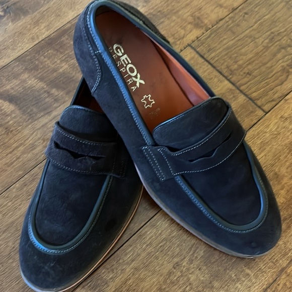 Geox Men's Respira suede Brown Size 7 Shoes Italian Patent - Picture 4 of 14